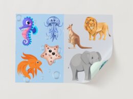 Gra edukacyjna - dopasuj elementy. Zwierzęta i ich środowisko