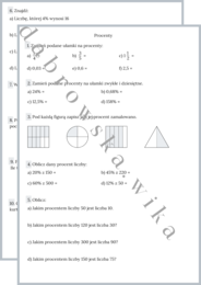 Procenty - zestaw zadań
