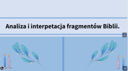 Biblia -cykl lekcji dla SP