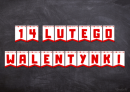 Walentynki - girlanda