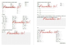 UŁAMKI DZIESIĘTNE mnożenie i dzielenie - karty pracy, zadania, sprawdzian, kl. 5, 6