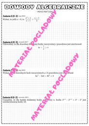 MINI MATURA. MATEMATYKA. Dowody algebraiczne i geometryczne.