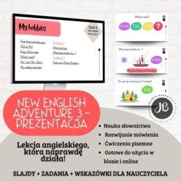 Prezentacja New English Adventure 3 – Unit 6 My hobbies