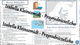 Sketchnotka - notatka „Morze Bałtyckie” wykonana w power point do edycji. Geografia 7; „Środowisko przyrodnicze Polski”