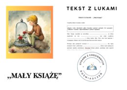 TEKST Z LUKAMI — „Mały Książę”