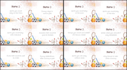 Sport gra Name 3 /48 kart