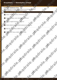 KRZYŻÓWKA "STAROŻYTNA GRECJA" + KLUCZ ODPOWIEDZI