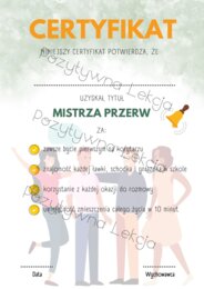 Pozytywne Certyfikaty/Dyplomy dla absolwentów klas 4-8/szkół średnich 32 WZORY