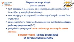 Diagnoza z polskiego na progu 4 klasy - kompletny zestaw