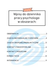 Psycholog w przedszkolu – przykładowe wpisy do dziennika