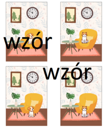 Przyimki - karty obrazkowe