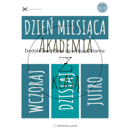 KALENDARZ KLASOWY NA CAŁY ROK SZKOLNY - DO POWIESZENIA NA TABLICY I CODZIENNEGO KORZYSTANIA