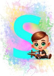 Dzień przedszkolaka girlandy i napisy