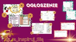 Ogłoszenie w kl. IV-VIII- karty pracy, scenariusz lekcji