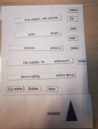 Części mowy - zaimek - ćwiczenia - przysłowia