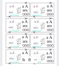 Alfabet- wklejki do zeszytu