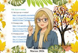 Zestaw samych prezentacji multimedialnych z przyrody wykonanych w genial.ly do edycji do jednego działu "Życie w wodzie" w pdf. Przyroda. klasa 4. Nowa Era "Odkrywam przyrodę".