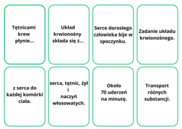 Układ krwionośny. Fiszki.