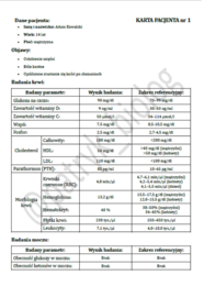 Karty pacjentów - diagnozowanie (powtórka z chorób)