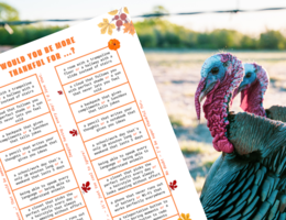 THANKSGIVING 02 – Would you be more thankful for…?