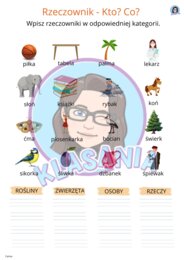 Rzeczownik - klasa 1,2