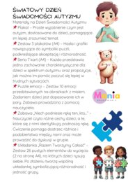 DUŻY PAKIET O TOLERANCJI – AUTYZM – DZIEŃ KOLOROWYCH SKARPETEK | EDUKACJA SPOŁECZNA |