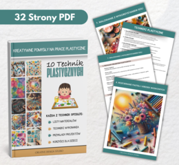 Kreatywne Pomysły na Prace Plastyczne. 10 Technik plastycznych dla Najmłodszych z opisem & przykładami.