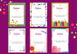 DZIEŃ KROPKI – dyplomy – 13 wersji