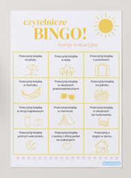 Czytelnicze BINGO (wersja wakacyjna) & planner