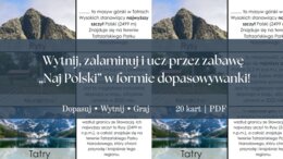 „Naj Polski” – dopasuj zagadkę do miejsca | gra edukacyjna do druku (20 elementów)