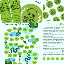 Gra planszowa "Znawcy części mowy"