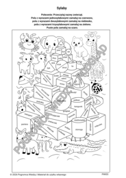 Sylaby  - karta pracy (kl.3-4)