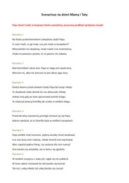 Scenariusz przedstawienia Smerfy w poszukiwaniu Smerfnej Mamy