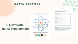 KARTA ZADAŃ 15 - DZIEŃ ŻYCZLIWOŚCI