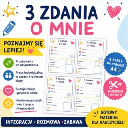 3 zdania o mnie