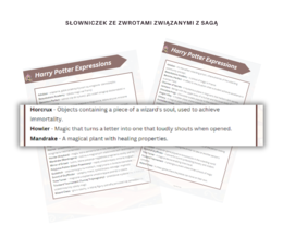 Past Simple adventures with Harry Potter- Zadania gramatyczne na przećwiczenie czasu Past Simple - czasowniki regularne, nieregularne, zdania twierdzące, przeczenia i pytania.