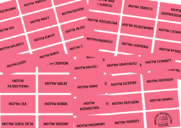 Motywy literackie E8 - fiszki dla ósmoklasistów