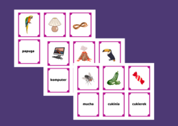 ORTOGRAFIA - wyrazy z "U" - memory - 30 szt.