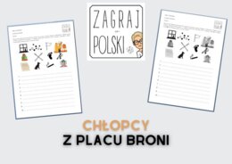 Kartkówka z ikonami - "Chłopcy z Placu Broni"