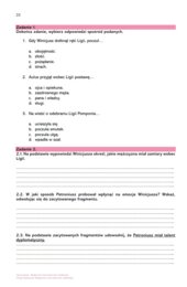 Karta pracy "Quo vadis " - krytyczne czytanie