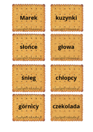 Ciasteczkowa gramatyka – zabawa gramatyczna