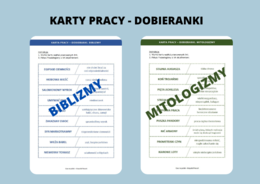 Biblizmy i mitologizmy - karty pracy (dobieranki)