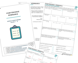 Powtórzenie z równań (klasa 7 i 8)