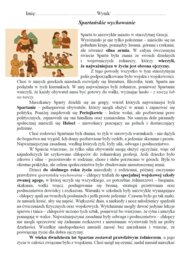 Historia - czytanie ze zrozumieniem "Spartańskie wychowanie"