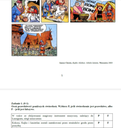 Egzamin ósmoklasisty – Arkusz z języka polskiego „Kajko i Kokosz. Szkoła latania” | Pełny test z kluczem odpowiedzi