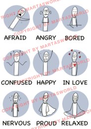 🌟 **"Feelings & Emotions" – edukacyjny materiał wizualny!** 🌟