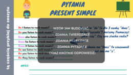 Present Simple - wzór zdań twierdzących, przeczących, pytających oraz krótkich odpowiedzi
