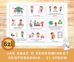 Jak dbać o środowisko? Ekoporadnik 21 stron pdf + strona tytułowa