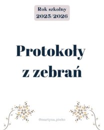 Teczka wychowawcy - wkładki do segregatora.