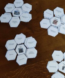 Hobbit- bohaterowie w heksach edukacyjnych zamknięci